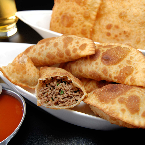 Porcao de Carne e Queijo